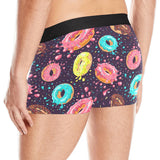 Colorful donut glaze pattern Men's All Over Print Boxer Briefs Men's Underwear