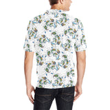 Peacock feather pattern Men's All Over Print Polo Shirt