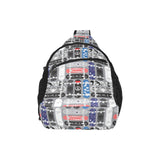 Skate Board Pattern Print Design 04 All Over Print Chest Bag