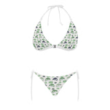 Chameleon lizard succulent plant pattern Sexy Bikinis Two-Piece Swimsuits