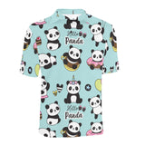 Cute baby panda pattern Men's All Over Print Polo Shirt