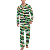 Horseshoes Pattern Print Design 01 Men's Long Pajama Set