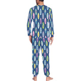 Surfboard Pattern Print Design 03 Men's All Over Print Pajama