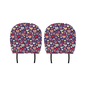 British Pattern Print Design 02 Car Headrest Cover