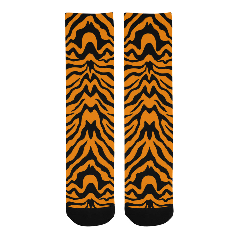 Bengal tigers skin print pattern Crew Socks
