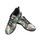 heliconia flowers, palm and monstera leaves Men's Sneaker Shoes