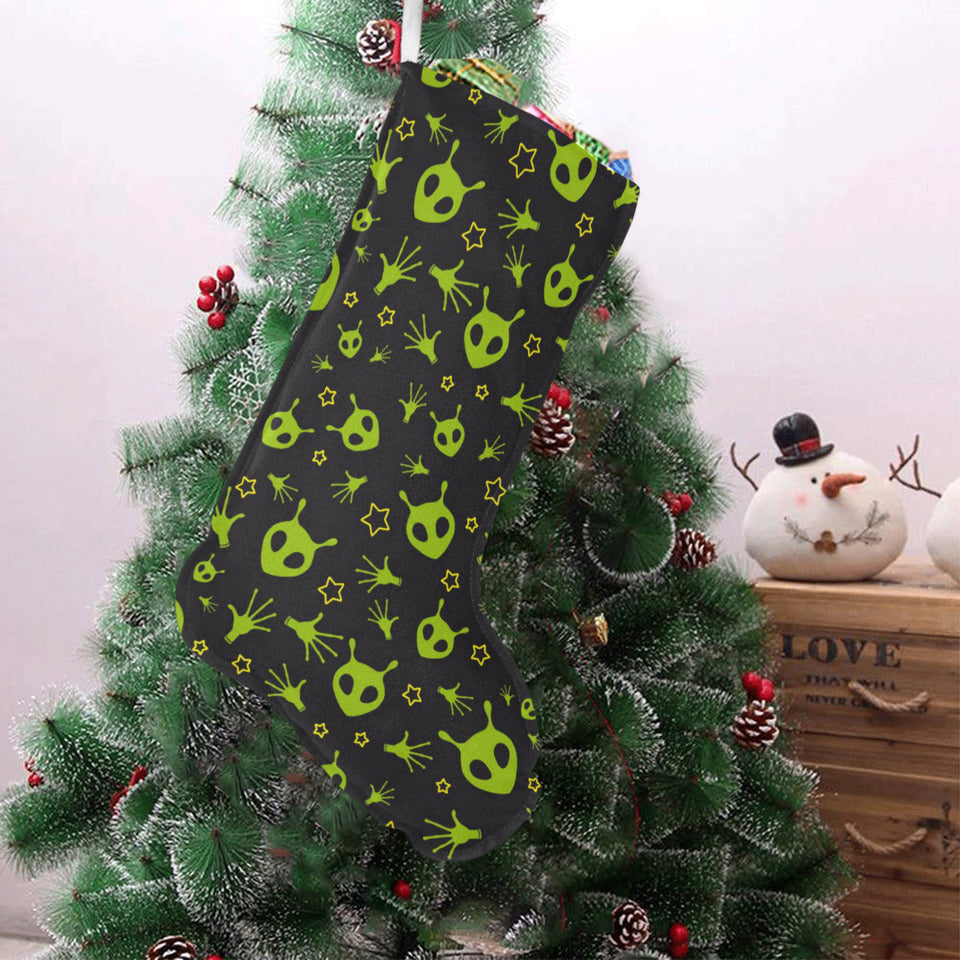 Alien Pattern Print Design 02 Christmas Stocking