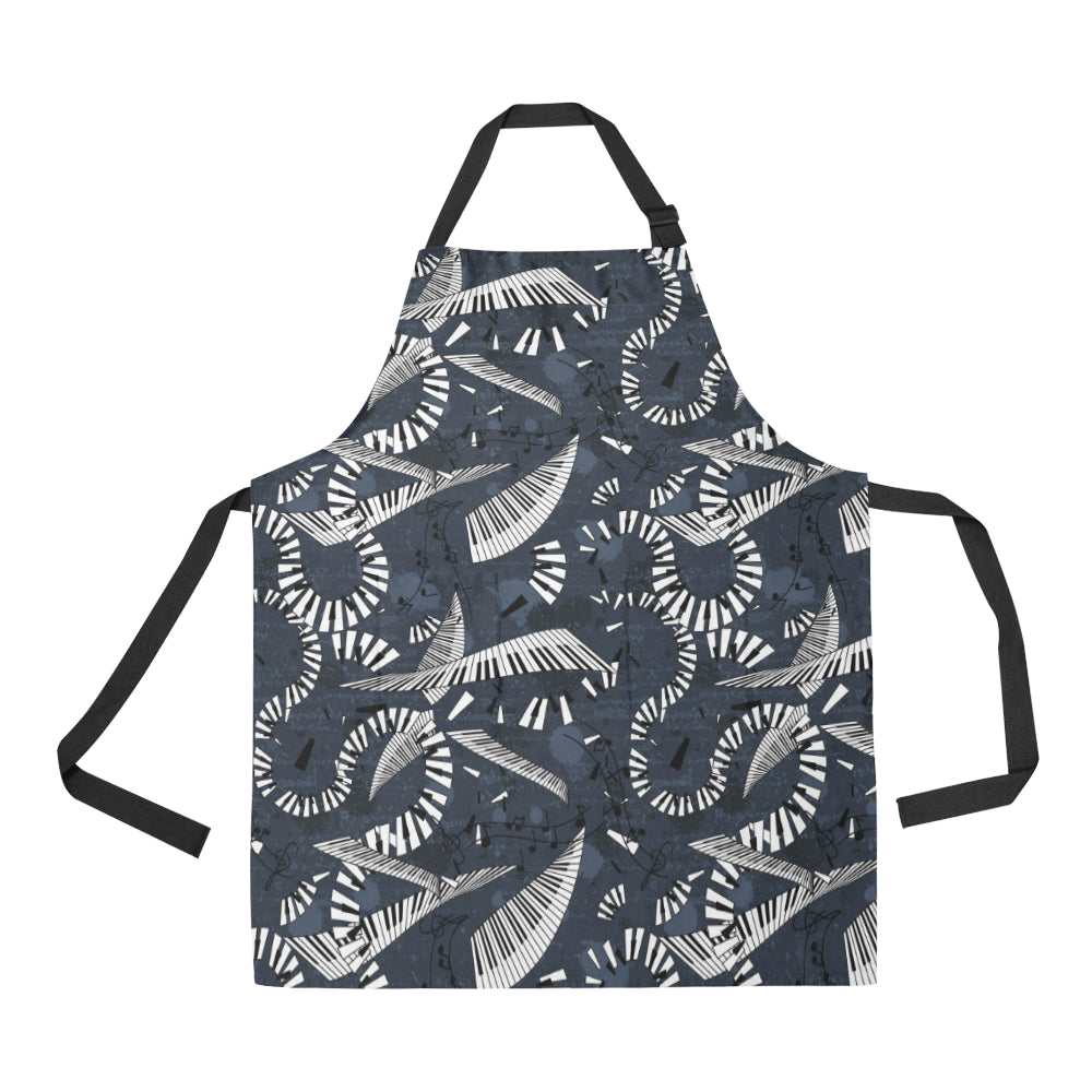 Piano Pattern Print Design 02 All Over Print Adjustable Apron