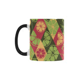 Cool Geometric lime pattern Morphing Mug Heat Changing Mug