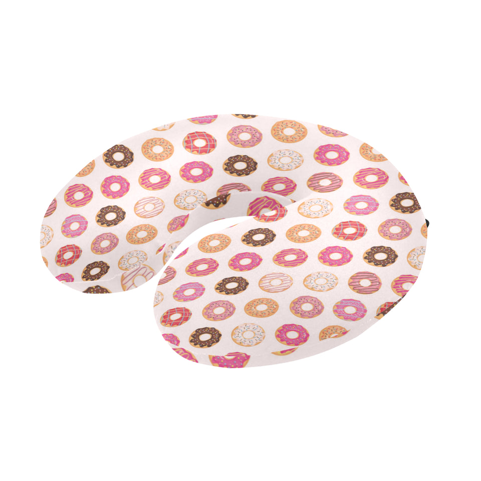 Colorful donut pattern U-Shaped Travel Neck Pillow