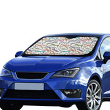 Sun Glasses Pattern Print Design 01 Car Sun Shade