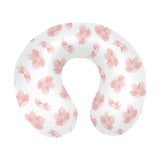 Pink sakura cherry blossom pattern U-Shaped Travel Neck Pillow