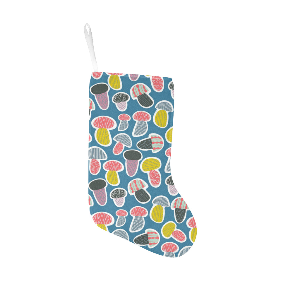 Colorful mushroom design pattern Christmas Stocking