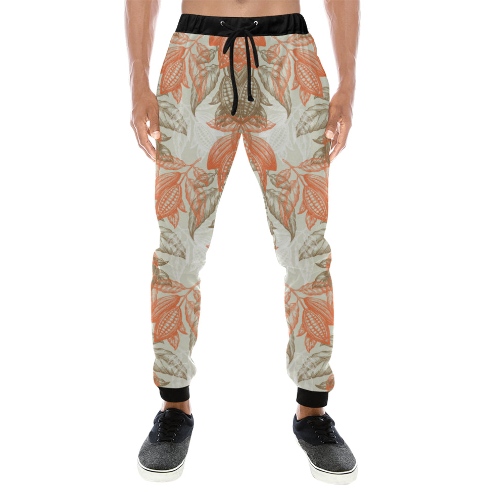 Cocoa beans Cocoa tree pattern Unisex Casual Sweatpants