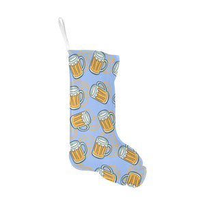 Beer pattern Christmas Stocking