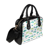 watercolor crocodile pattern Shoulder Handbag