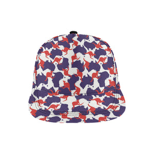 Kangaroo Australian pattern All Over Print Snapback Cap