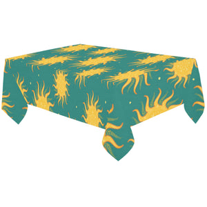 Sun green background Tablecloth