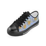 Beer pattern Kids' Boys' Girls' Low Top Canvas Shoes Black