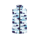 polar bear winter snow pattern Women's Padded Vest
