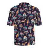 Colorful mushroom pattern Men's All Over Print Polo Shirt