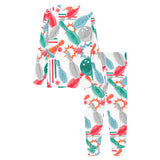 Watercolor bowling pattern Women's All Over Print Pajama Set