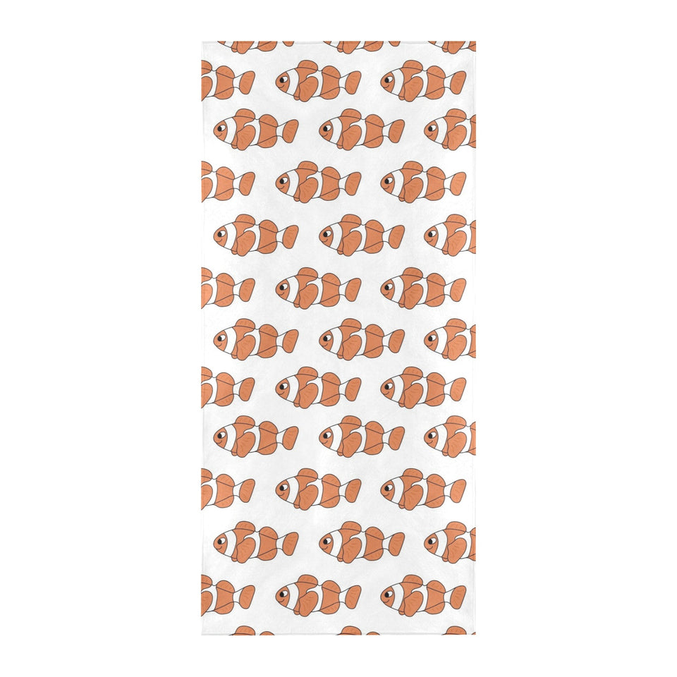 Clown Fish Pattern Print Design 05 Beach Towel