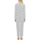 arabic gray pattern Women's All Over Print Pajama Set