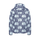 Elephant tribal design pattern Kids' Boys' Girls' Padded Hooded Jacket