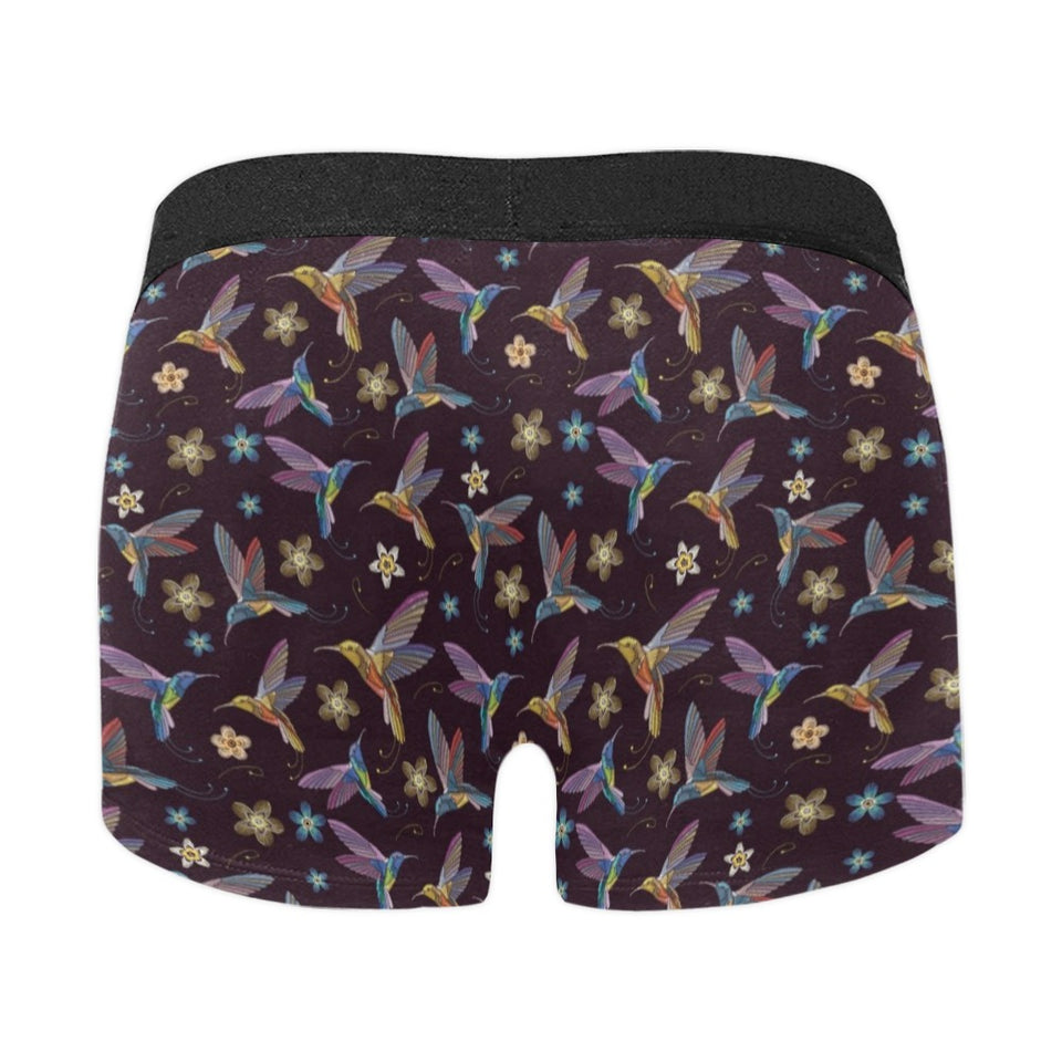 Hummingbird Pattern Print Design 04 Men's All Over Print Boxer Briefs Men's Underwear