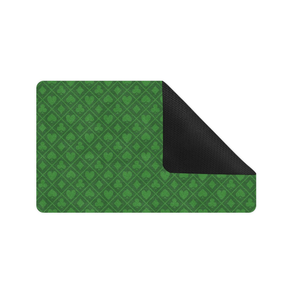 Casino Cards Suits Pattern Print Design 04 Doormat