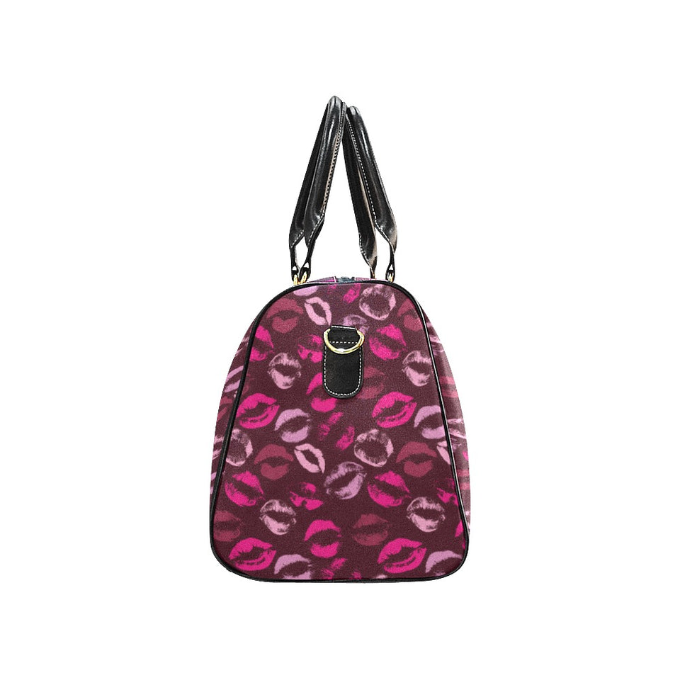 Lips Pattern Print Design 03 Travel Bag