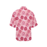 Rose Pattern Print Design 02 Women's All Over Print Hawaiian Shirt