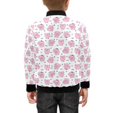 Pig Pattern Print Design 03 Kids' Boys' Girls' Bomber Jacket