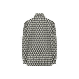 Coffee bean abstract modern pattern Women's Long Sleeve Polo Shirt