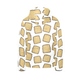 Bread Toast Pattern Print Design 03 Kids' Boys' Girls' Padded Hooded Jacket
