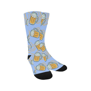 Beer pattern Crew Socks
