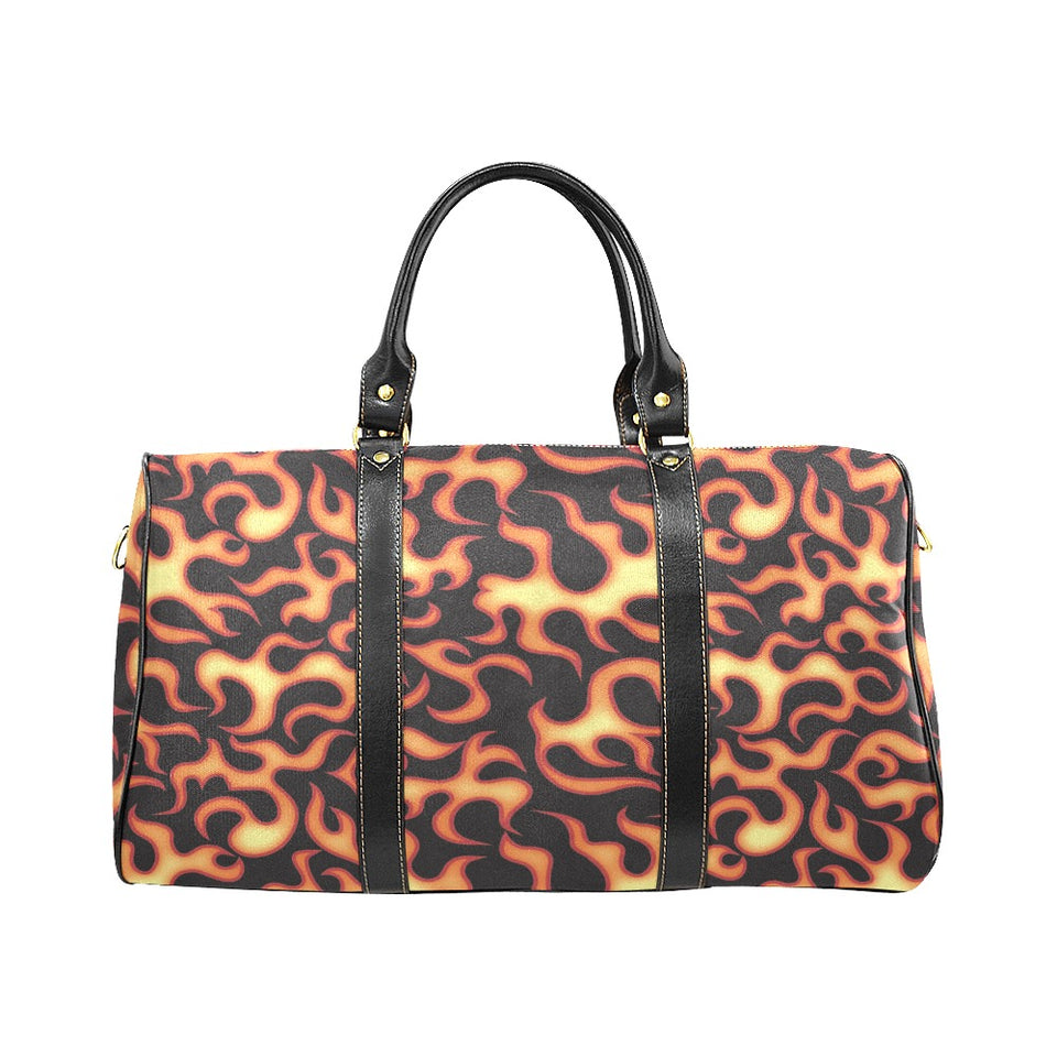 Fire flame dark pattern Travel Bag