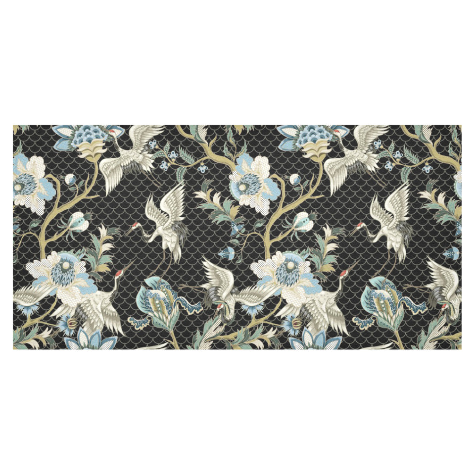 Japanese crane ornament elements Tablecloth