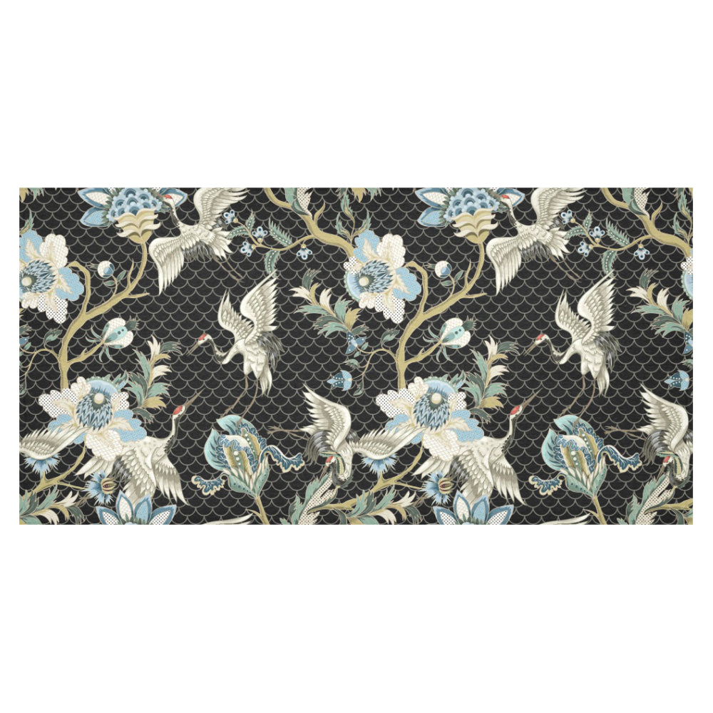 Japanese crane ornament elements Tablecloth