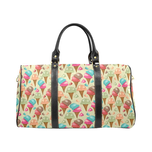 Colorful ice cream pattern Travel Bag