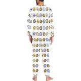 Teddy Bear Pattern Print Design 02 Men's All Over Print Pajama