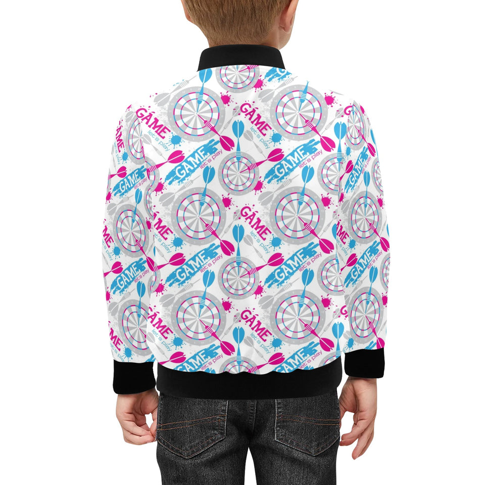 Darts Pattern Print Design 01 Kids' Boys' Girls' Bomber Jacket
