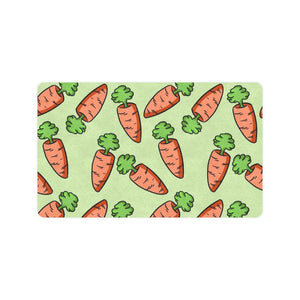 Carrot Pattern Print Design 05 Doormat