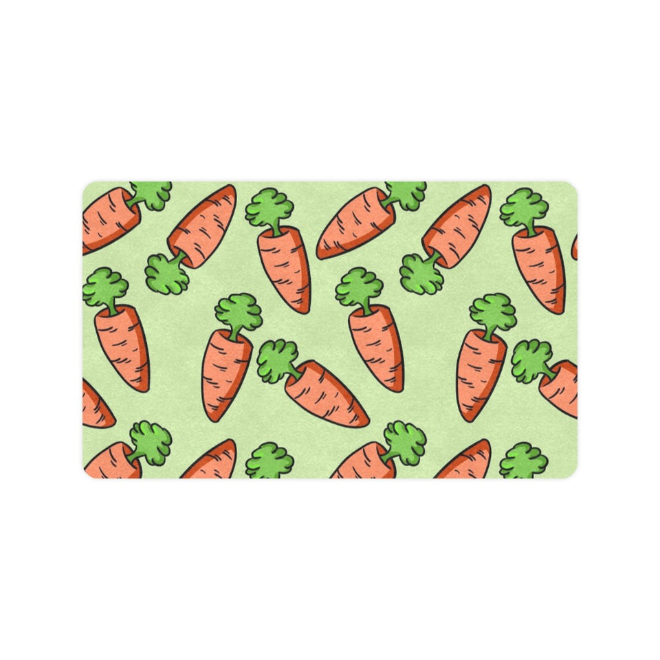 Carrot Pattern Print Design 05 Doormat