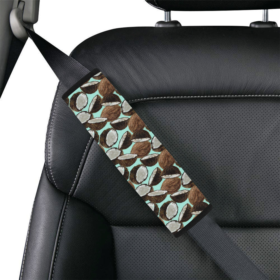 Coconut Pattern Print Design 03 Car Seat Belt Cover