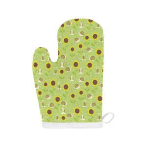 Snail Pattern Print Design 01 Heat Resistant Oven Mitts