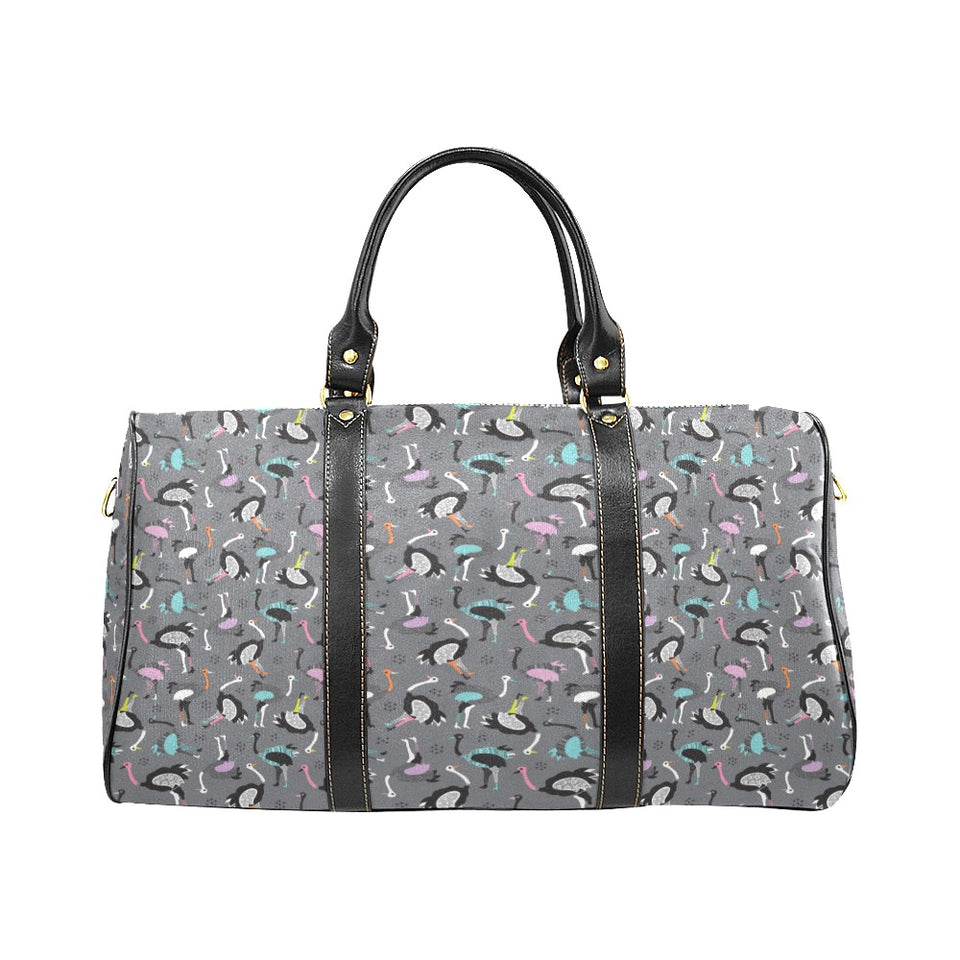Ostrich Pattern Print Design 01 Travel Bag