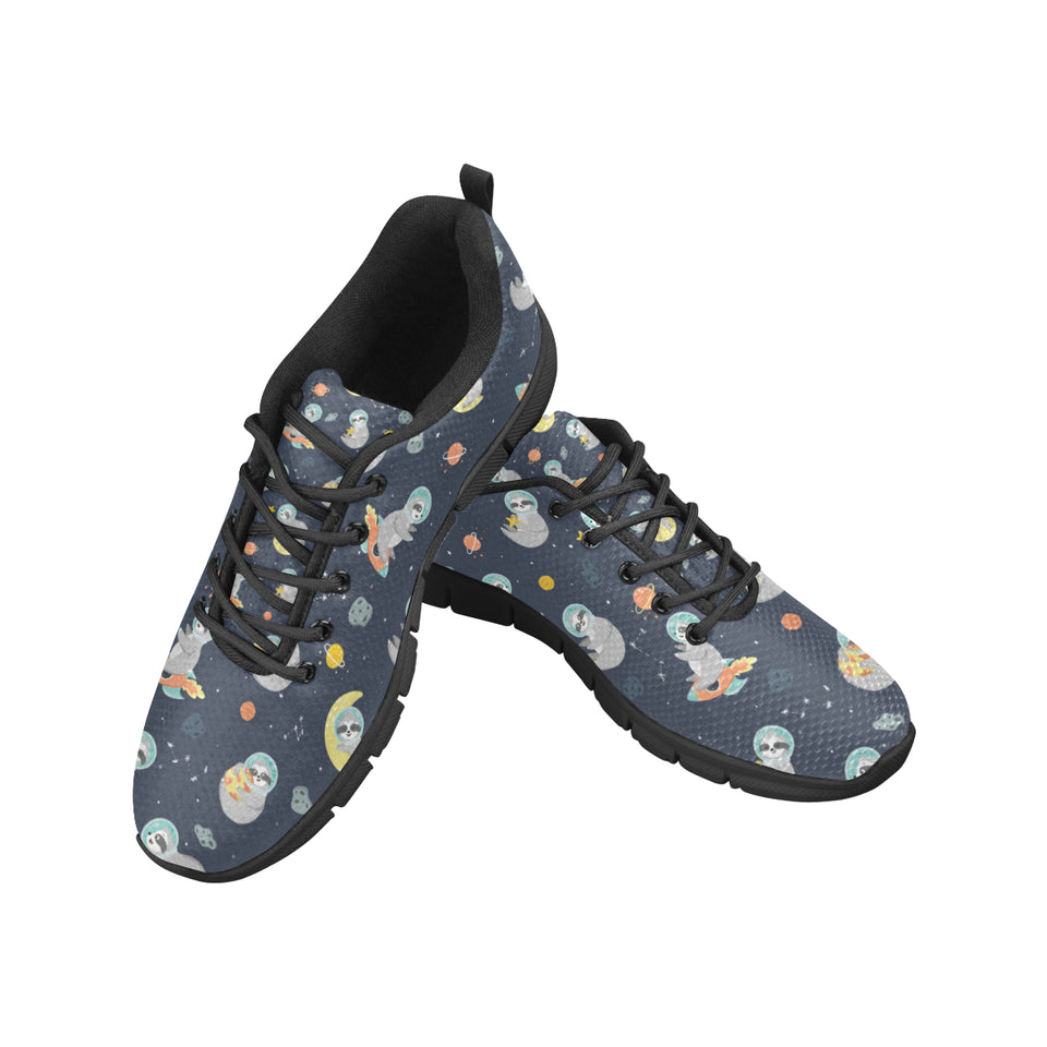 Cute sloth astronaut star planet rocket pattern Men's Sneaker Shoes
