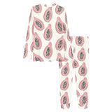 papaya pattern Women's All Over Print Pajama Set